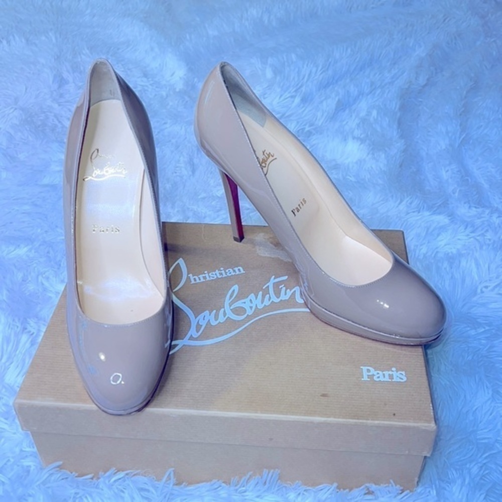 🔥Christian Louboutin Nude PumpBEIGE  Size 8 - Picture 7 of 13